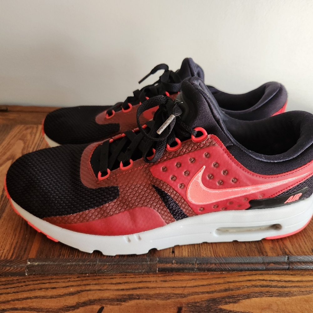 Nike Air Max Zero Essential Black Bright Crimson Men's Shoes Sz 12